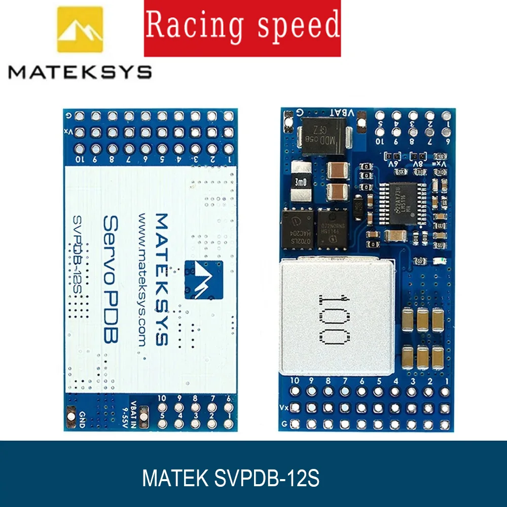 

MATEK SVPDB-12S SERVO PDB with 12A BEC 9-55V TO 5/6/8V Power Distribution Board for RC Airplane Fixed-Wing Servo DIY Parts