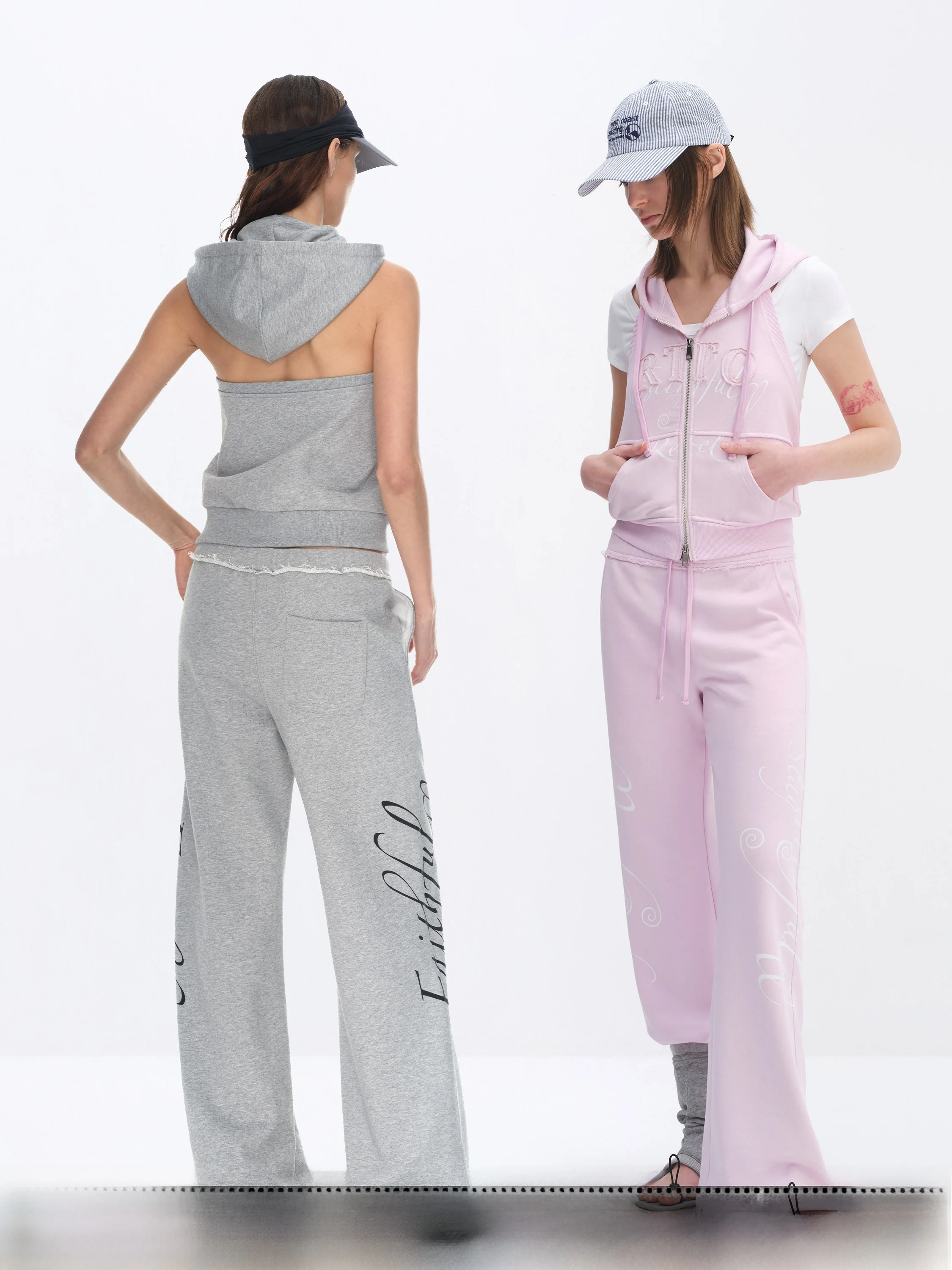 

Comfortable Loose Casual Letter Print Middle Waist Flared Pants Women's Soft Elastic Cotton Trousers Natural Waist Summer