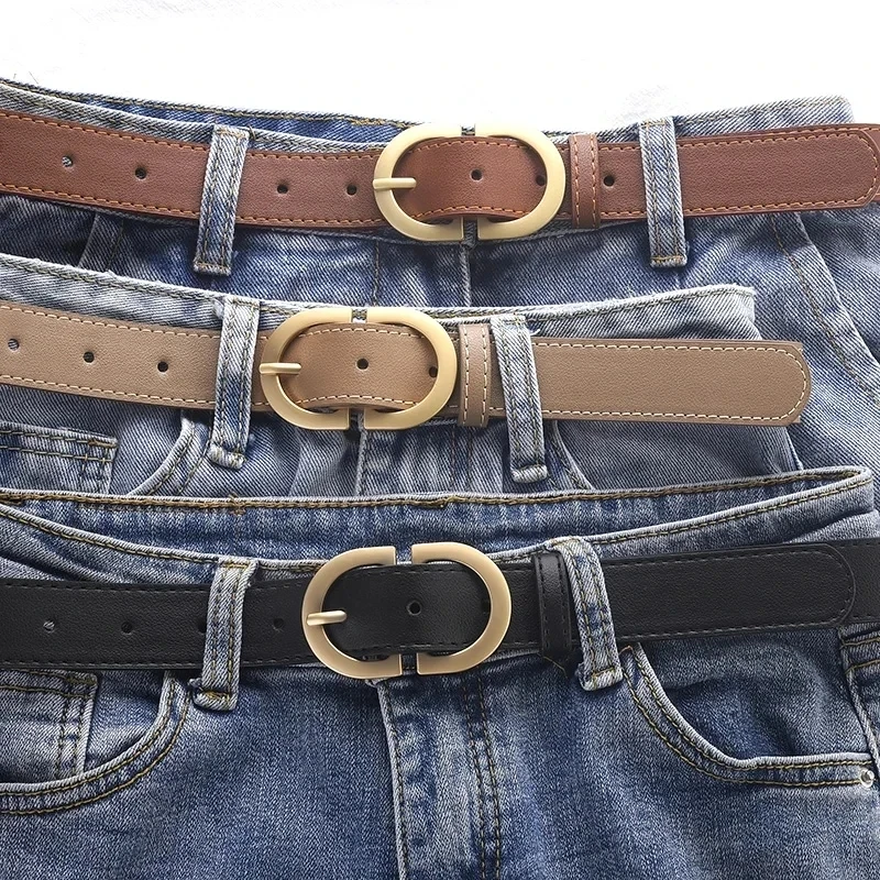 1pcs Women's Belt Simple Fashionable Needle Buckle Belt Casual Versatile Korean PU Leather Belt With Pants Jeans Belt Lady Belts