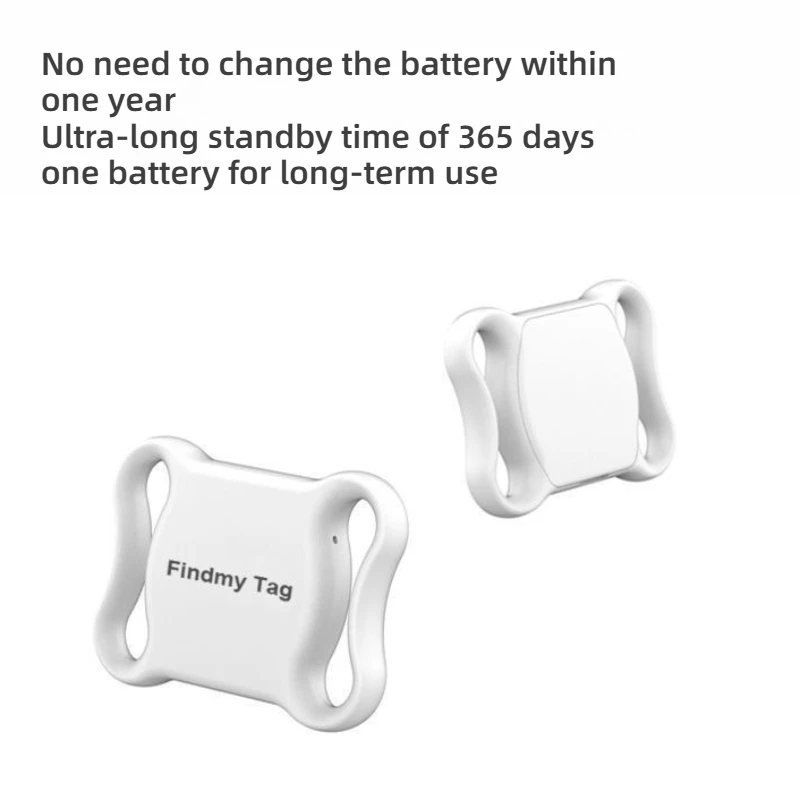 جهاز تتبع صغير مقاوم للماء للحيوانات الأليفة بنظام تحديد المواقع العالمي لا يحتاج إلى شحن لتحديد المواقع العالمي للقطط والكلاب وجهاز مضاد للفقدان متوافق مع iOS Android #3