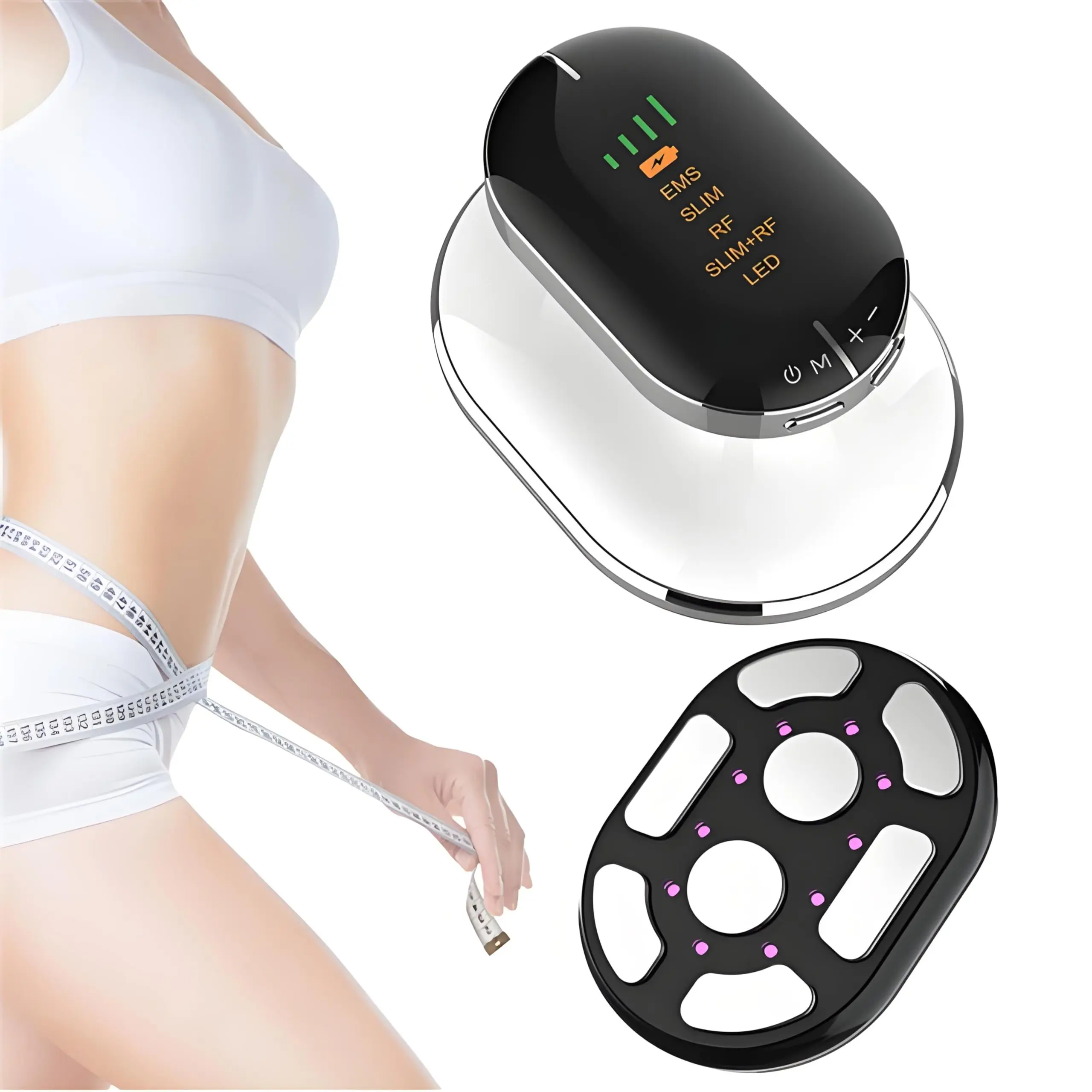 EMS & RF Radio Frequency Body Slimming Machine Fat Burner Slim Shaping Device LED Light Therapy Lose Weight Cellulite Massagers