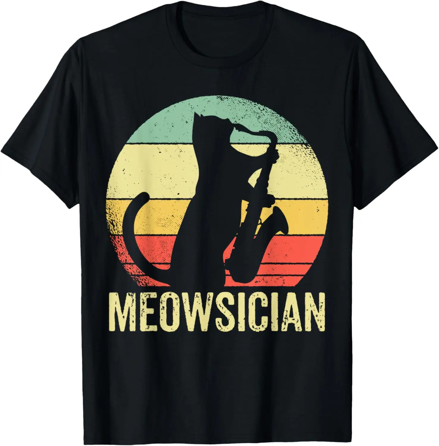 

Футболка Cat With Saxophone Cat Saxophone Player Kitten Sax