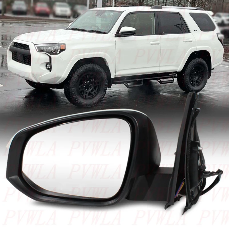 

For Toyota 4Runner 2014 2015 2016 2017 2018 2019 2020 2021 Left Side 5 Pins Pearl White Painted Power Adjust Mirror Assembly