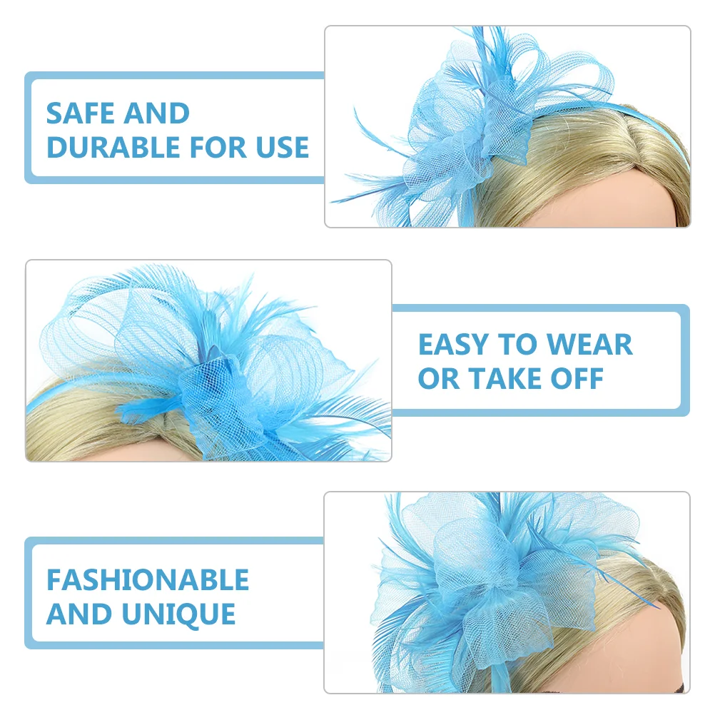 Chapeau de Tea Party en Maille pour Femme, Robe de Cocktail, Accessoires de Mariée