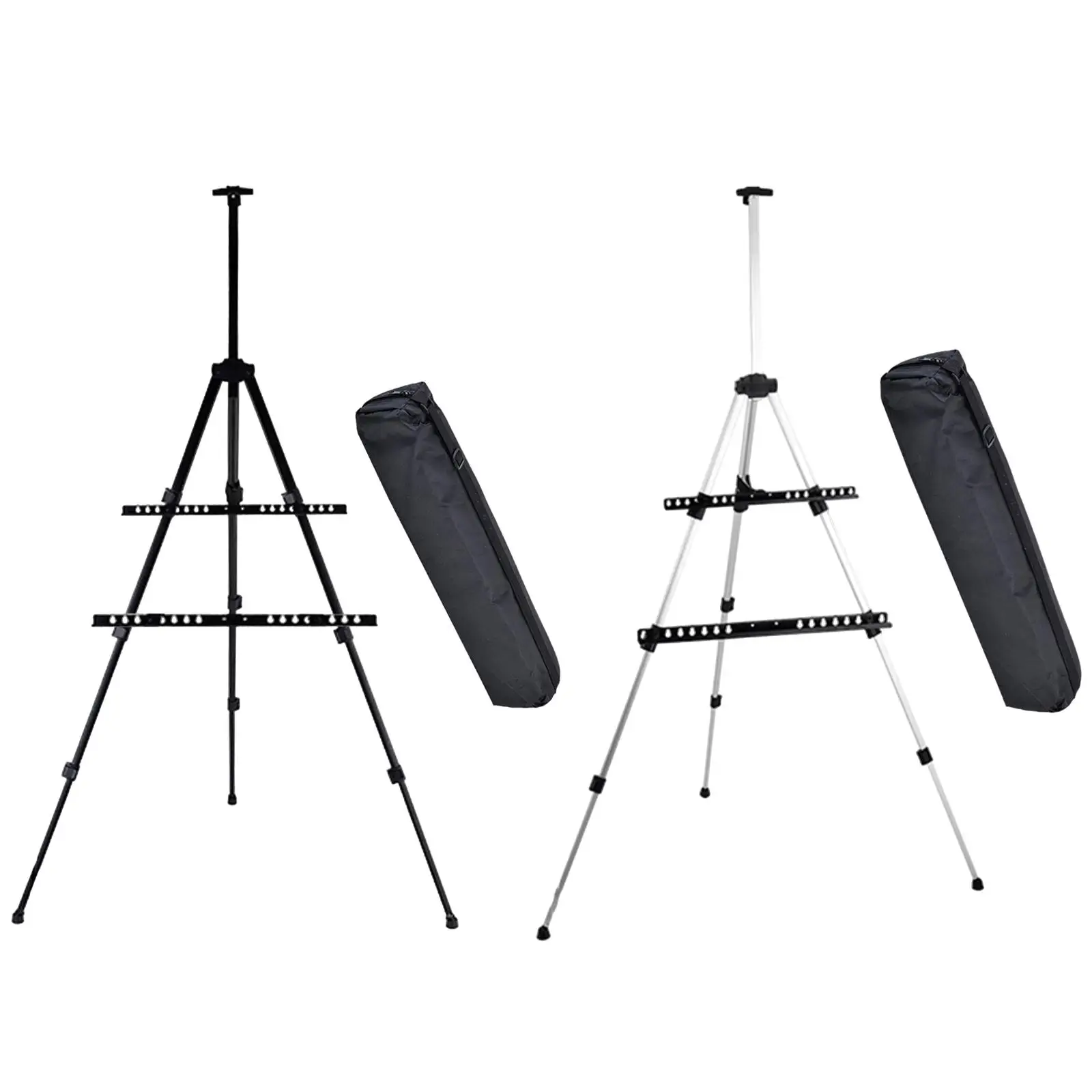 Tripod Field Easel for Commercial Purposes Portable Aluminum Display Stand for Table Top Drawing Displaying Floor Painting