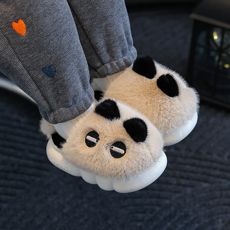 

Children Cotton Slippers Girl Autumn Winter Cartoon Indoor Kawaii Anti-Slip Keep Warm Boy Home Shoes Thicken Girl Gift