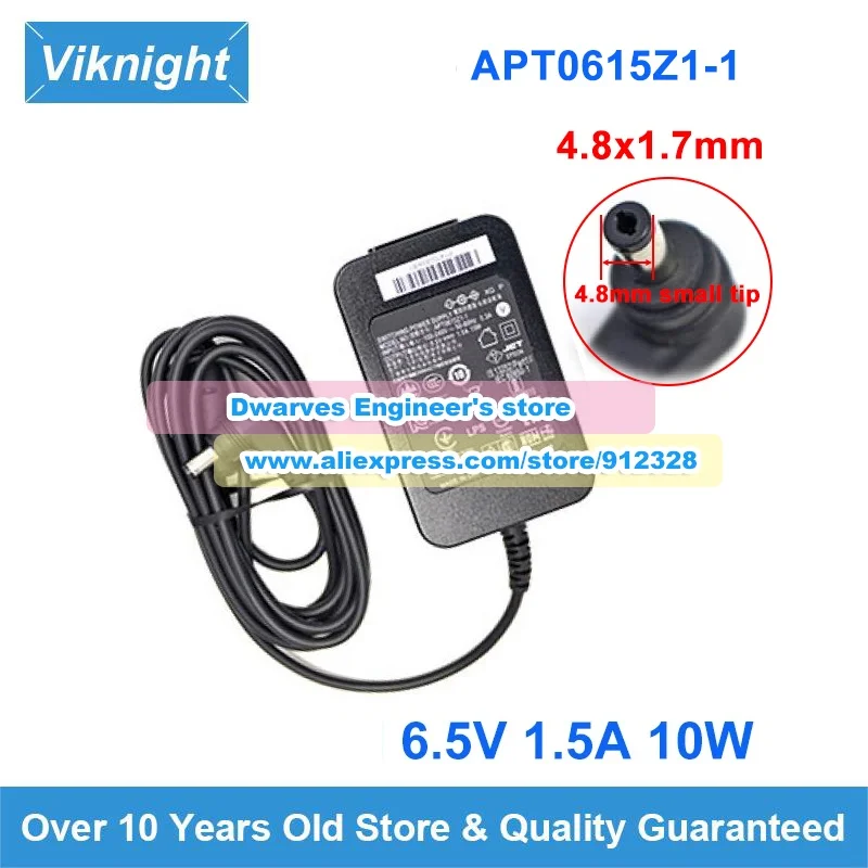 

6.5V 1.5A 10W AC Adapter APT0615Z1-1 Power Supply for LW400 LW-400 Monitor Laptop Charger 4.8x1.7mm