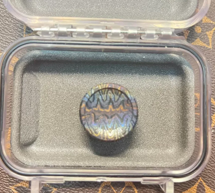 

Used EDC NJT flame pattern 3-second lock 24.5mm zircuti fidget decompression toy