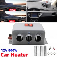 800W Car Heater Fan 12/24V Defrosting Fog and Snow Electric Heater  Windshield Defogging Demister for RVs Trucks Boat