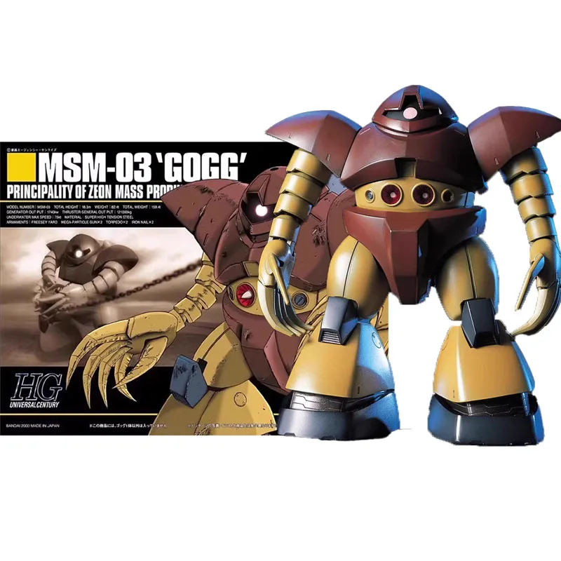 

Bandai Gundam 1/144 Model Kit MSM-03 Gogg Anime Action Figure HGUC Gundam Collectible Toys Ornaments for Kids Birthday Gifts