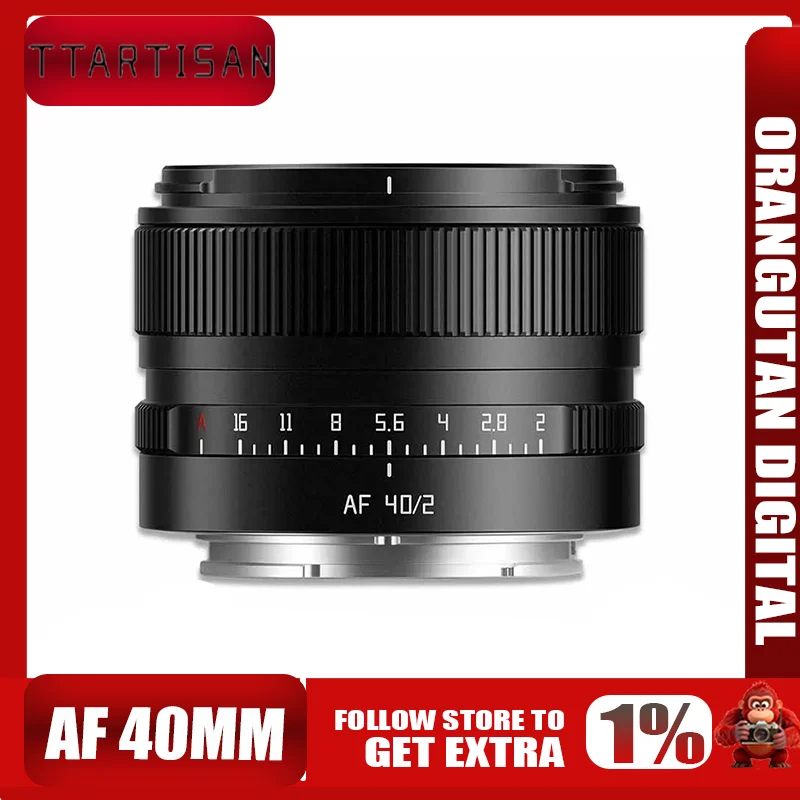 TTAartisan AF 40 مللي متر F2 Lente De Campoera إطار كامل De Grande Aberturaparafotografia De Humanidades Com Sony E Nikon Z Lumix L-mount #1