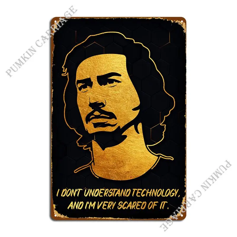 Gold Quote Adam Driver Metal Sign Poster Garage Cinema Living Room Tin Sign Poster