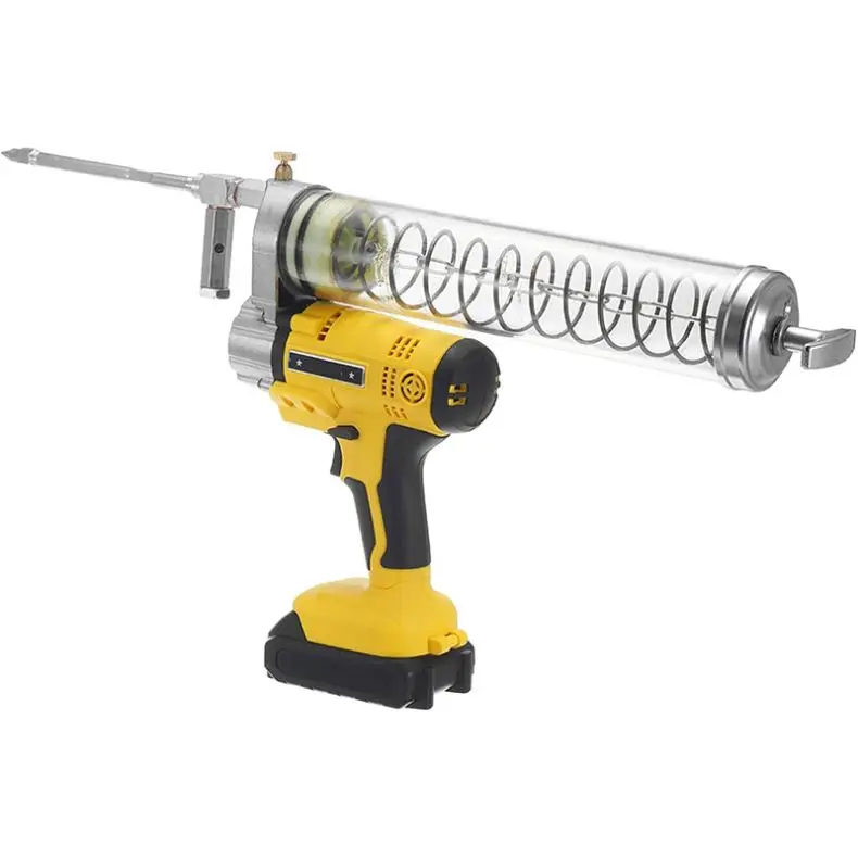 21v Cordless Grease Gun Battery Powered 15000 Psi Electric Grease Gun Drill Adapter With 600cc Load Electric Cordless Grease Gun