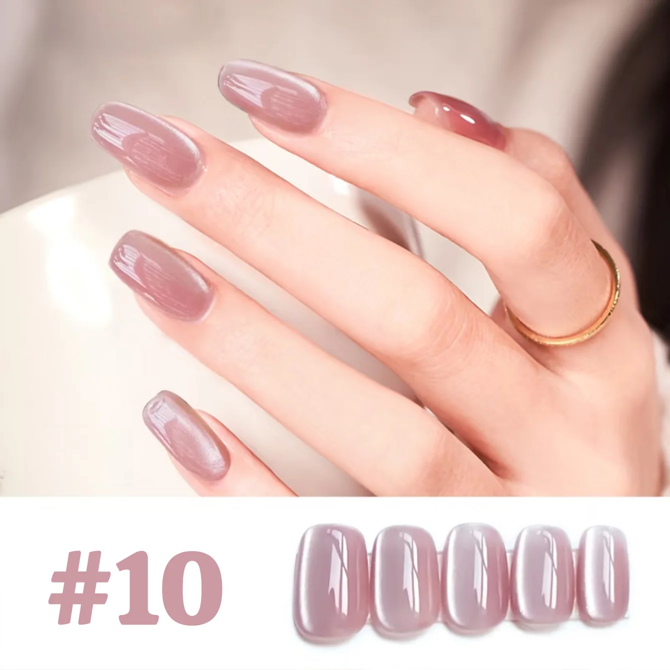 1-12 Stück WS Hot Style Nicht-Grau Universal White Cat Eye Gel Nagellack Super Flash White Glass Bead Nail Art Nail Suppies