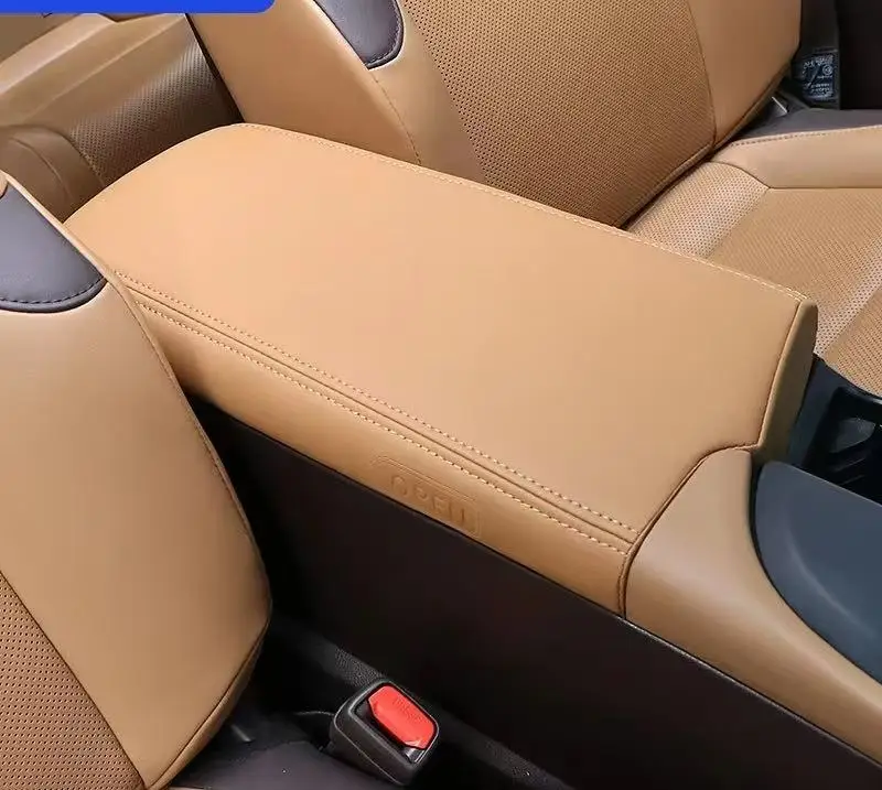 カップホルダー機能付きフロントインテリアパーツレザーカーアームレストボックス、便利で実用的、そして耐久性があります。