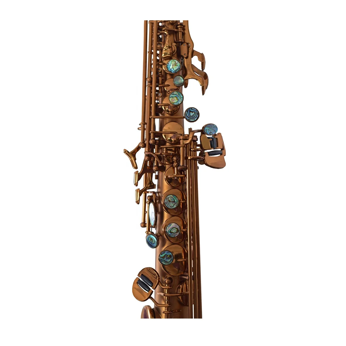 Professional Soprano Saxophone JYSS101CFMT Tone Custom Coffee Matt Finish Brass Body Adjustable Woodwind Instrument