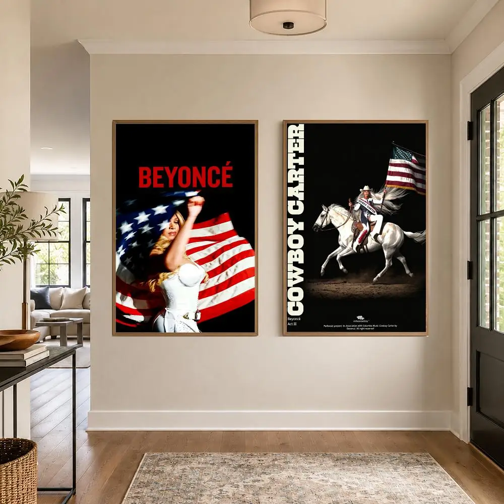 Beyoncé American Pop Singer Graphic Wall Art Poster HD Waterproof PP Paper Print for Bedroom Living Room Office Decor Gift