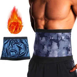 Men Sauna Suits Waist Trimmer Belly Wrap Workout Sweat Band Abdominal Trainer Weight Loss Shaper Tummy Control Slimming Belts