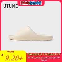 UTUNE Summer Soft Sole Slides for Men and Women Unisex Comfortable Non-Slip Sandals for Indoor Outdoor Home Bathroom Beach Shoes
