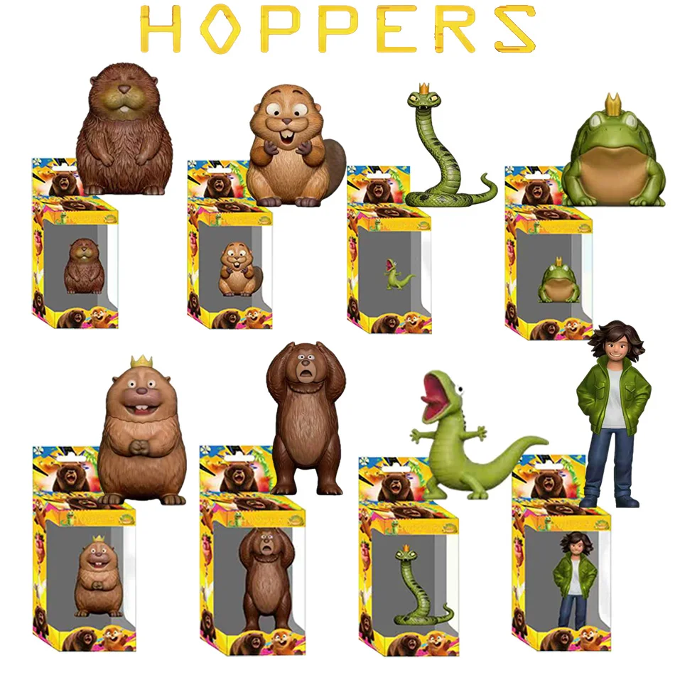 8 figuras de acción de estilo anime de la serie Hoppers, Mabel/King George/Mayor Jerry, lindas y divertidas, modelo de muñeco de juguete, regalo para niños