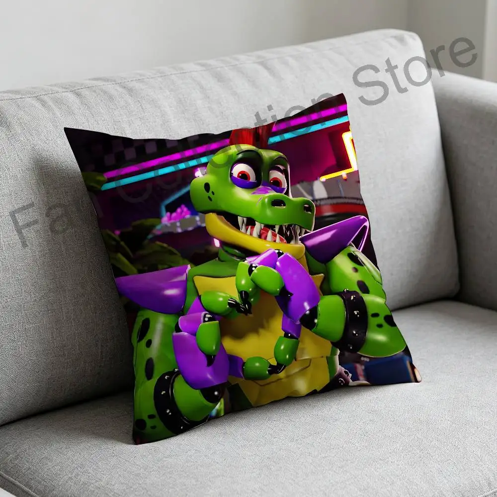 FNAF S-Security Breath Montgomery Pillow Case Plush Pillow Cases Home Decoration Pillow Cover for Sofa Bed Chair Living Room