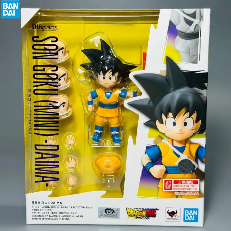 Bandai S.H.Figuarts Dragon Ball Daima Son Goku Mini 1/12 Action Doll Collectible Anime Figure Model Toy Birthday Gifts