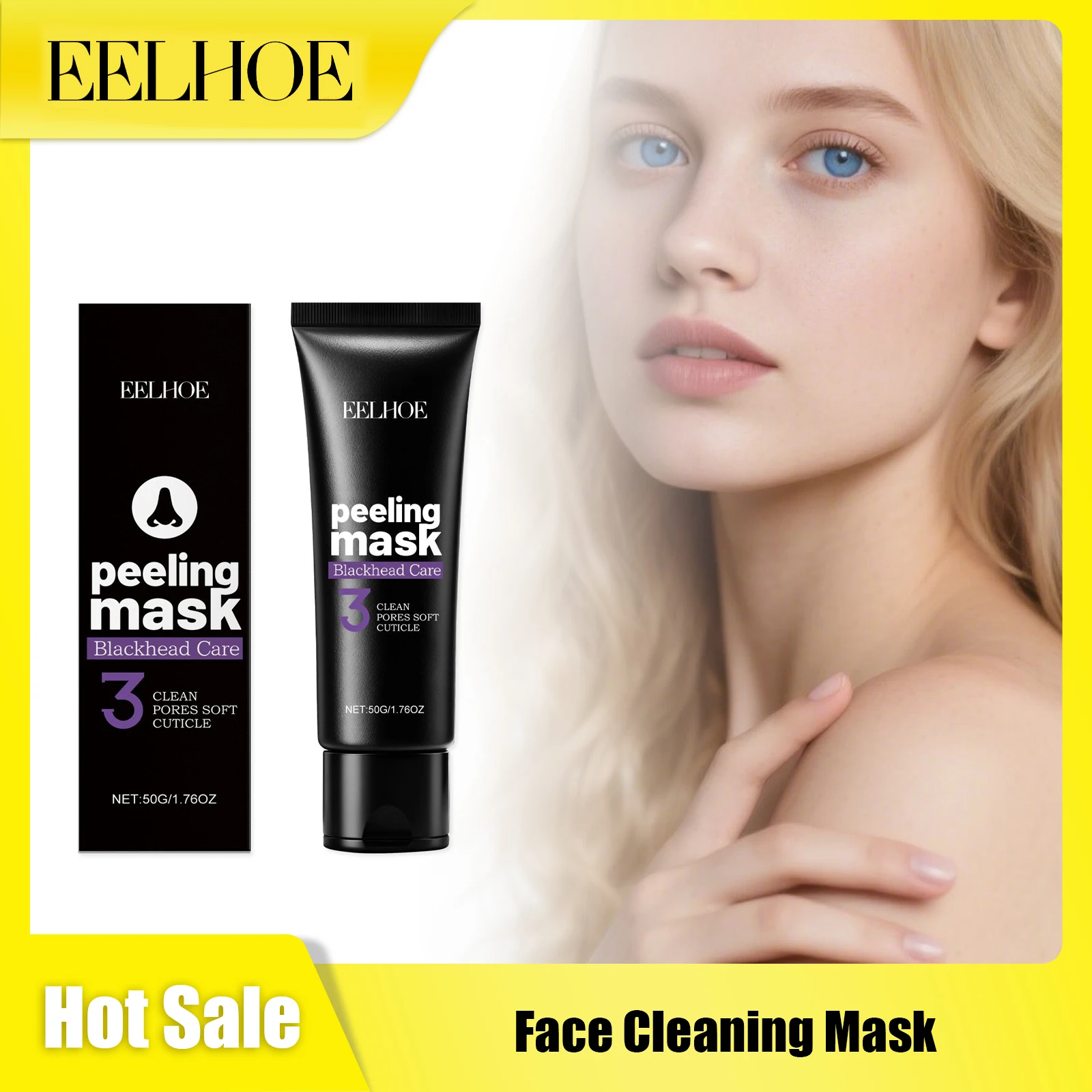 

EELHOE Face Clean Mask Shrink Pores Reduce Fine Lines Oil Control Remove Dirt Enhance Elasticity Brighten Skin Facial Sooth Mask