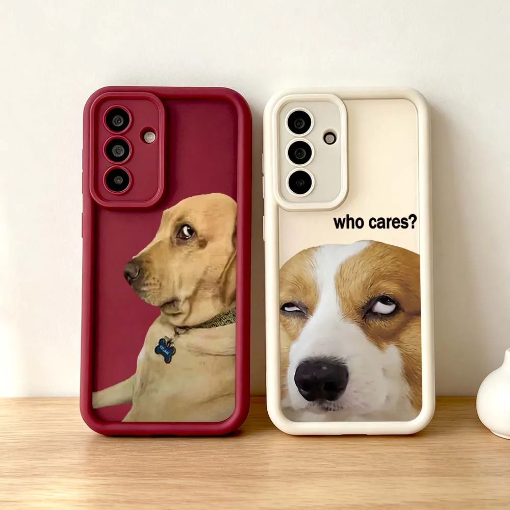 Dog Looking You For Samsung Galaxy A73 A72 A71 A56 A55 A35 A25 A54 A53 A52 A51 A32 Eye Ladder Phone Case Cover