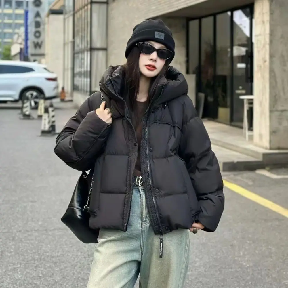 Chaqueta de plumón de invierno para mujer europea 90 plumón de pato blanco chaqueta informal a prueba de viento para ir al trabajo