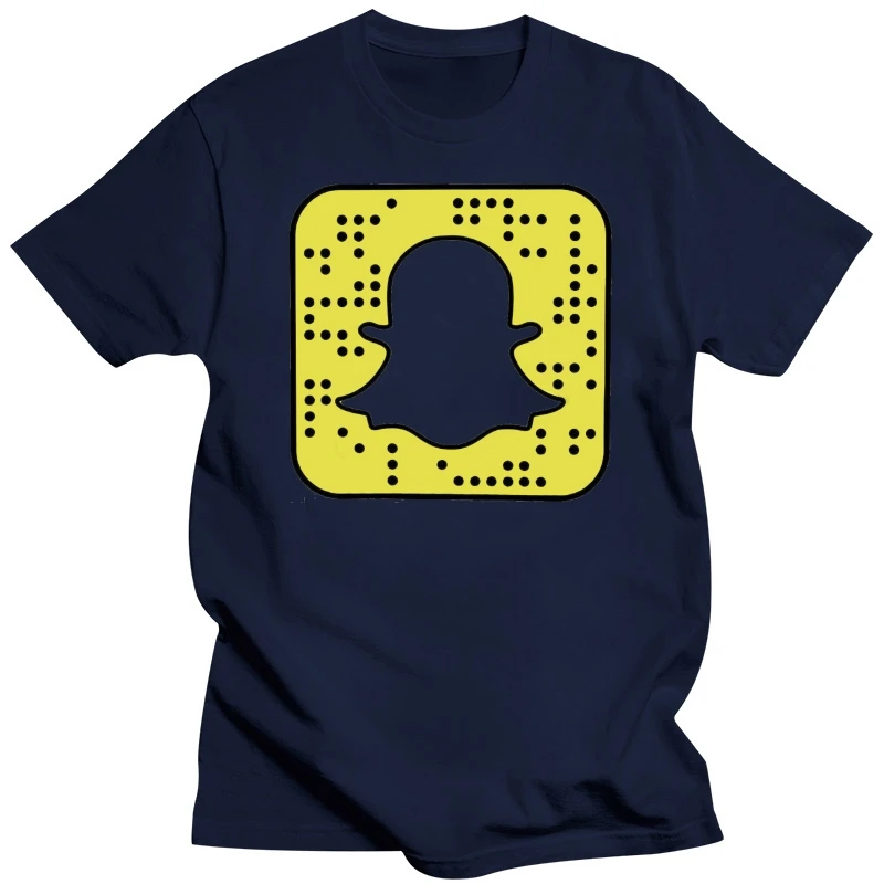 Personalised Snapchat Snapcode Bitmoji QR T-Shirt - Funny Novelty - Popular summer o neck tee free shipping cheap tee