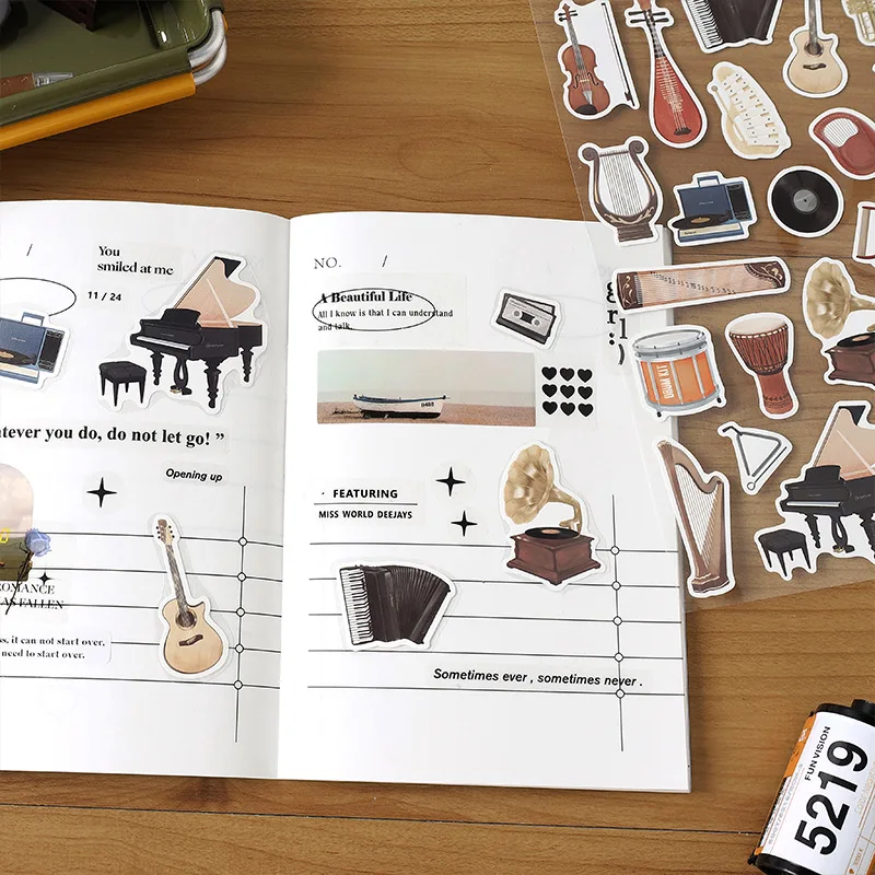 PET Sticker Simple Daily Hand Account Decoration Material Sticker Planner Stickers  Japanese Stationery