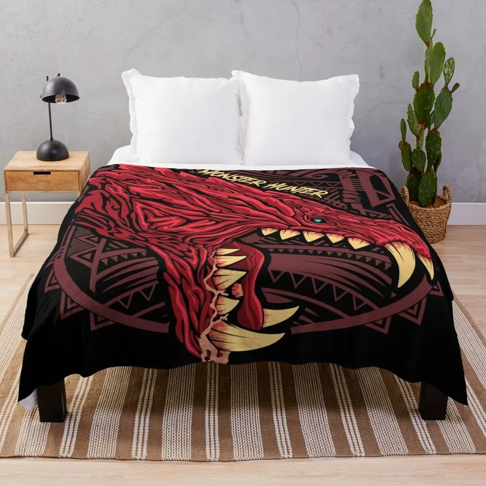 

Odogaron Monster Hunter Throw Blanket Soft Warm Blanket Gift for Men Women Adults