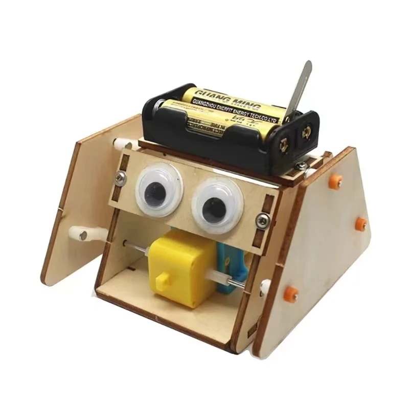 Technology Small Production Small Invention Electric Triangle Robot Homemade Primary School Students DIY Material Package