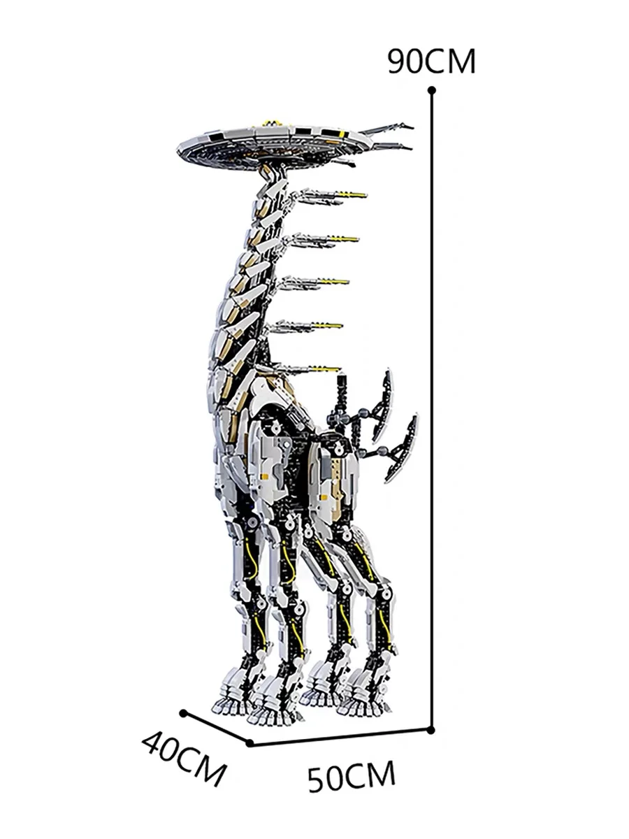MOC Horizon Zero Dawn Tallneck اللبنات نموذج نسخة ضخمة الزرافة اللبنات لمجموعة الكبار