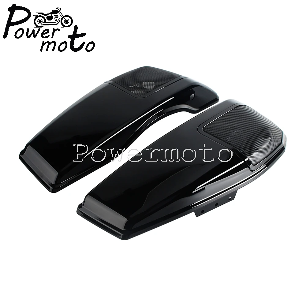 1 Pair Speaker Saddlebag Lids Saddle Bag Cover For Harley Touring CVO Road Street Glide FLHX FLTRX FLHXU FLHXSE FLTRXSE 2023-Up