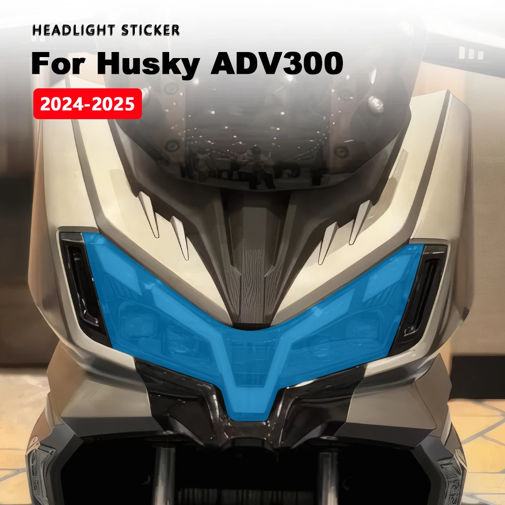 

Protective Motorcycle Headlight Stickers Transparent Headlamp Decals For Sym Husky ADV300 ADV 300 2024-2025 Modified Accessories