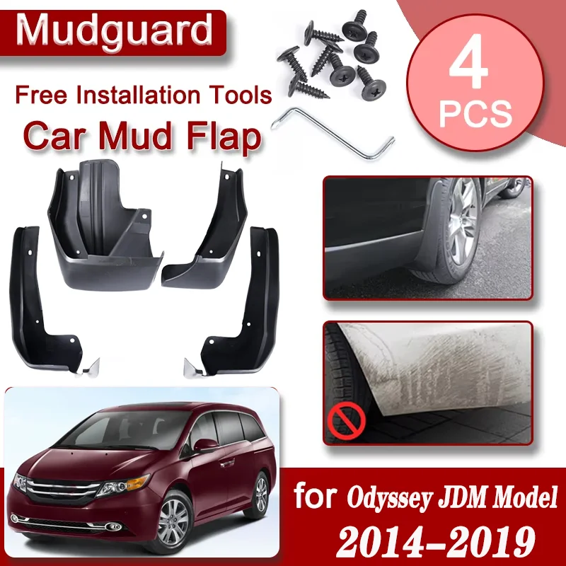 

Car Front Rear Mudguards For Honda Odyssey JDM Model MK5 RC1 RC2 2014-2019 2015 2016 2017 Accessories Luxury Fenders Mudguards