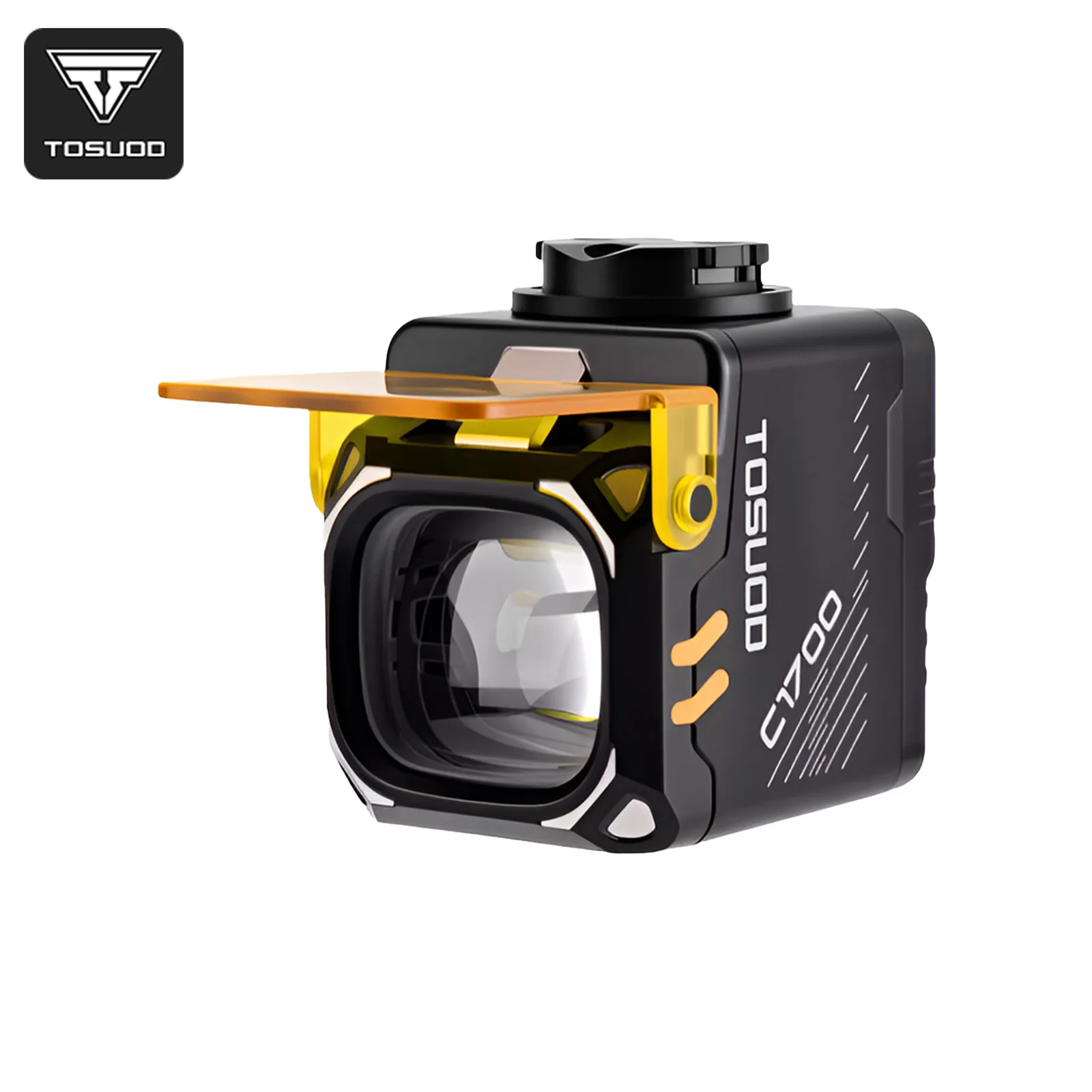 Lanterna de Bicicleta TOSUOD C1700 1700 Lumens - Com Controle Remoto Sem Fio, Bateria Recarregável de 1800mAh PX6 e Power Bank para Estrada/MTB