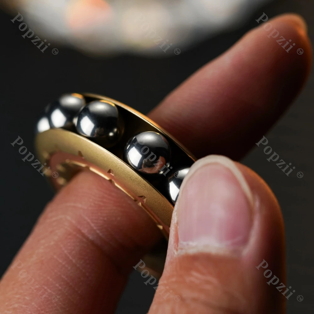 DJG EDC NianJie Anello in metallo Fidget Spinner Punta delle dita Giroscopio Agitarsi giocattoli Ufficio Gadget antistress Giocattoli di ansia