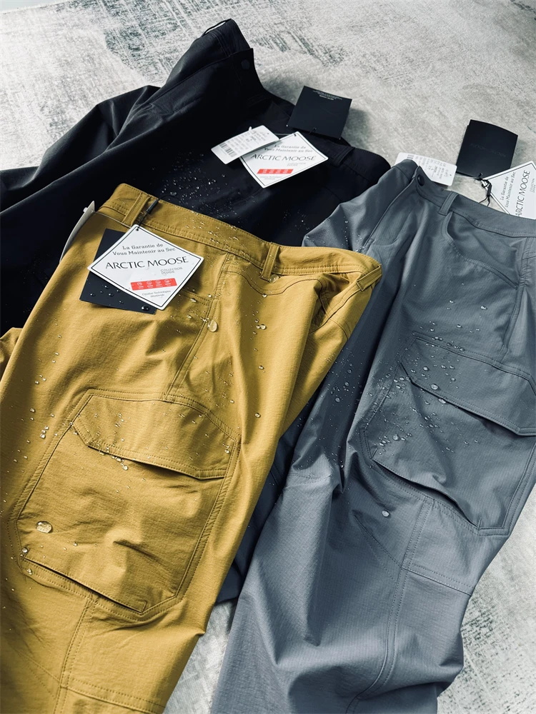 Qui Dry Abbigliamento da lavoro per esterni Pantaloni casual Texture scozzese Morbido ell Multi kets Traspirante Impermeabile Gioventù Faion