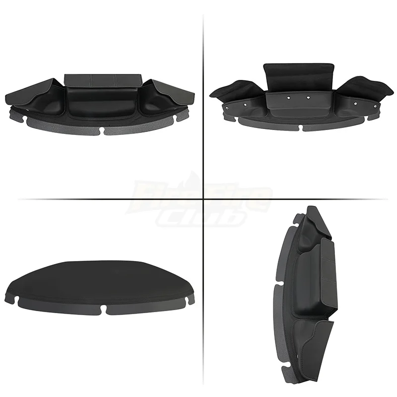 Motorcycle Accessories For Harley Electra Glide Street Glide Ultra Limited Tri Glide 14-up Windshield Bag Fairing Pouch 3 Pocket