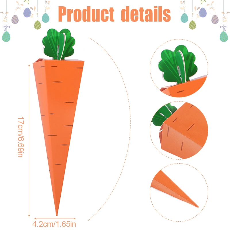 קופסאות קרטון בצורת גזר