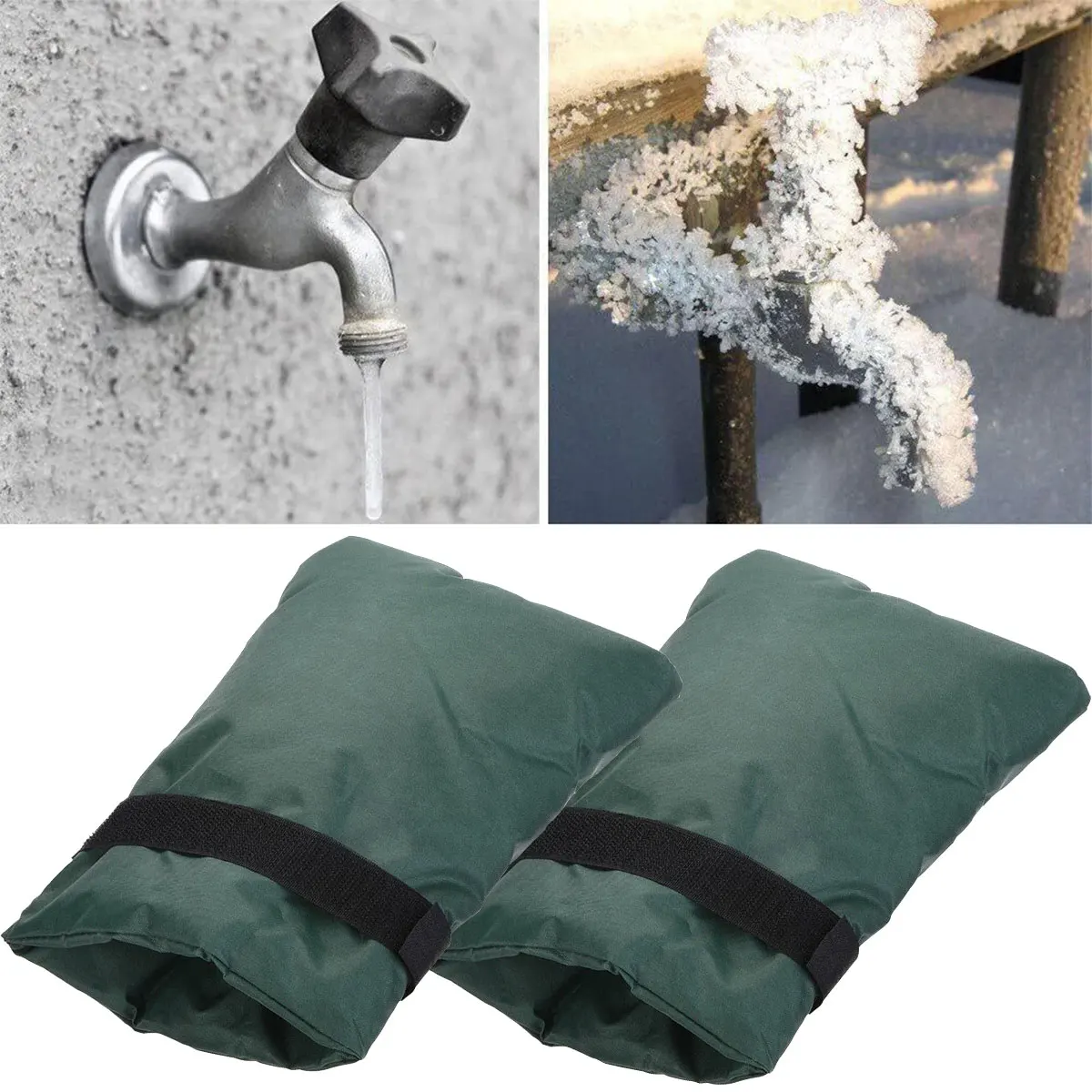 

Dual-Piece Outdoor Water Valve Freeze Protection Sleeve Water Pipe Freeze Protection Cover