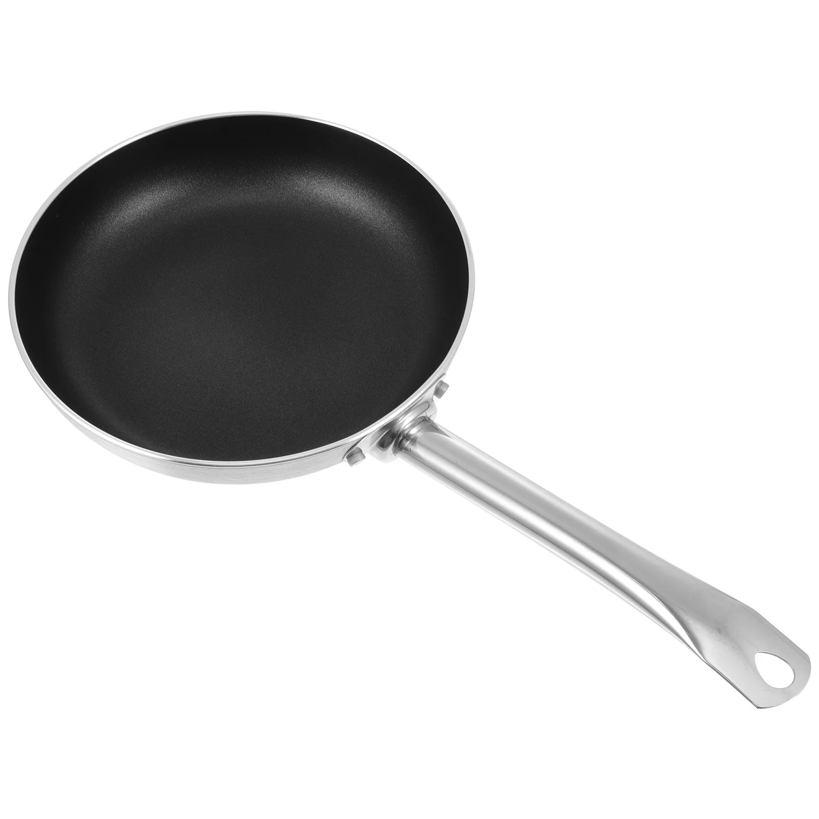 

1Pcs Aluminum Alloy Frying Pan Non-Stick Simple Style Household Use Pancake Steak Cooking Pan Sturdy Fryer