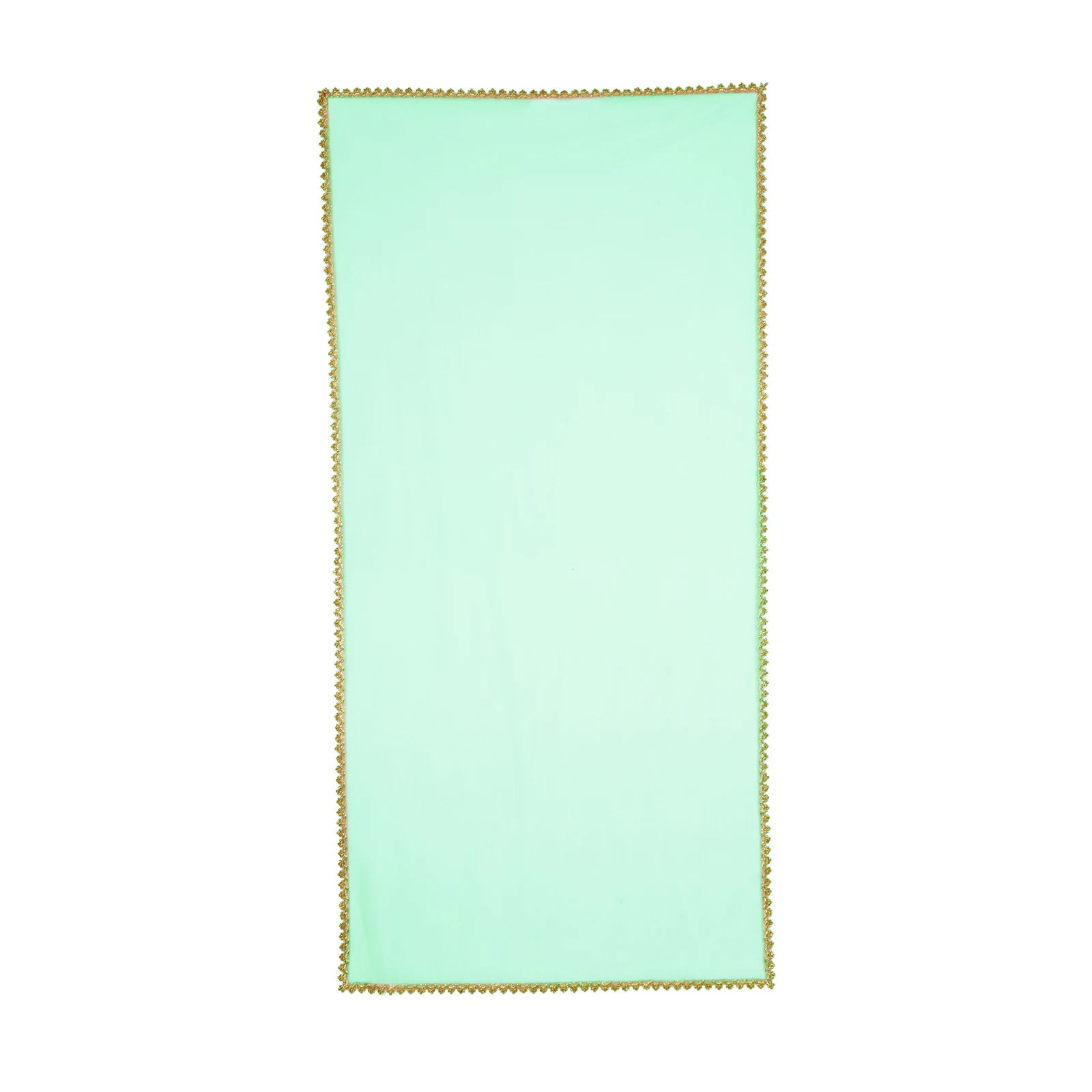 Indischer traditioneller ethnischer Goldbesatz für Kinder und Mädchen, transparenter Tüllschal, durchsichtiger rechteckiger Schal, indisches Netzschal-Zubehör