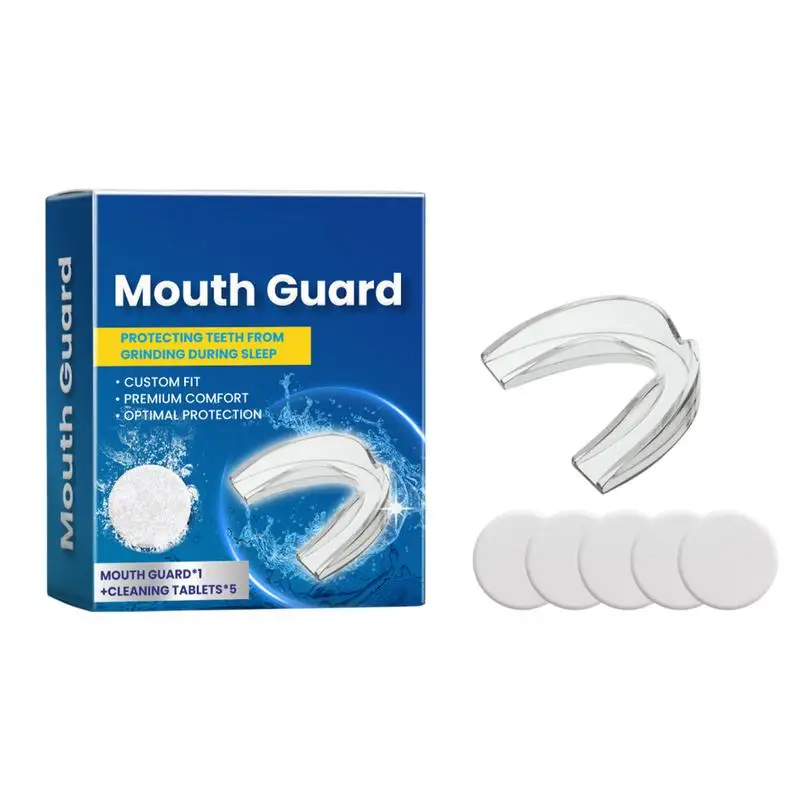 Anti Teeth Grinding Guard Reusable Mouth Guard Anti Snore Mouthpiece Nighttime Protection Teeth Protector Night Guard Mouth Tray