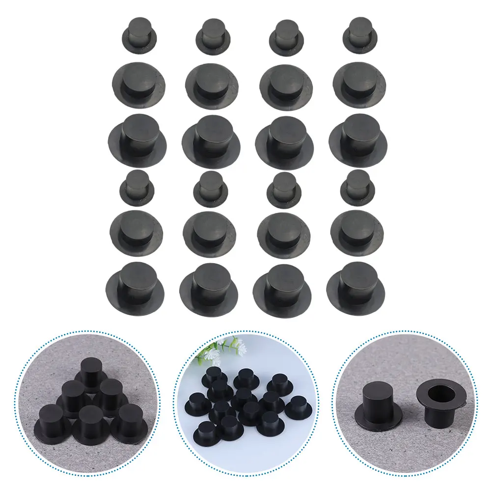 

120pcs Snowman Hat Christmas Crafts Mini Small Camouflage Hats for Kids DIY Craft Accessories Safe Environmental Material