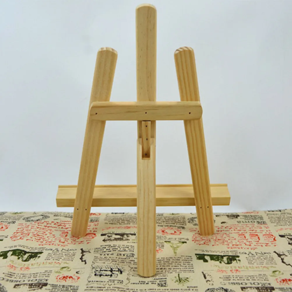 Mini Wooden Painting Easel Tripod Stand Foldable Lightweight Display Holder for Phone Photo Frame Art Wedding Table Decor