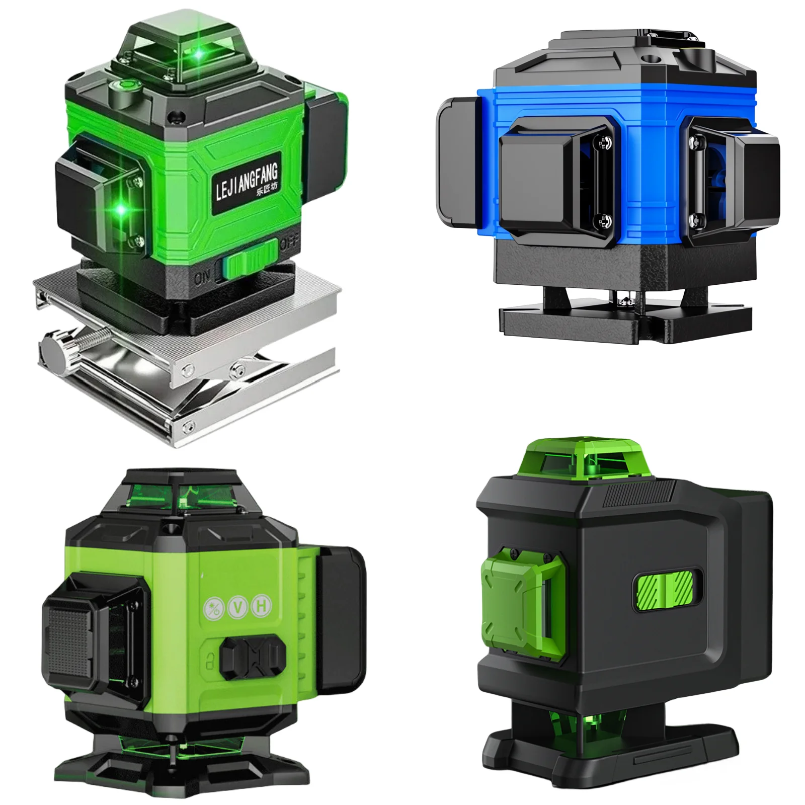 Níveis de Laser 4d 12 16 Níveis de Lazer de Linha Autonivelante 360 ° Cruz Vertical Horizontal Feixes de Laser Azuis Verdes Super Poderosos