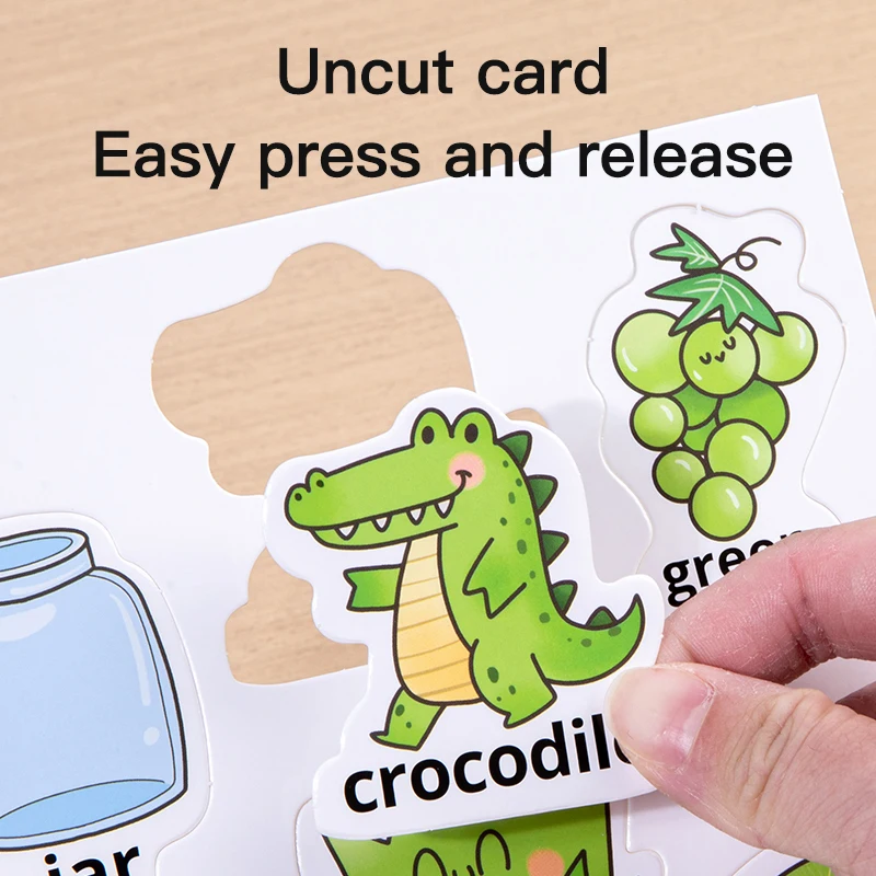 Quiet Book for Babies Educational Toy Early Learning Color Recognition with Velcro Reusable Stick Peel Pages Interactive Play